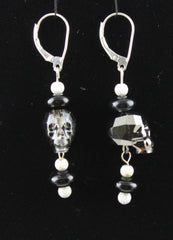 Skull Swarovski Crystal Earrings
