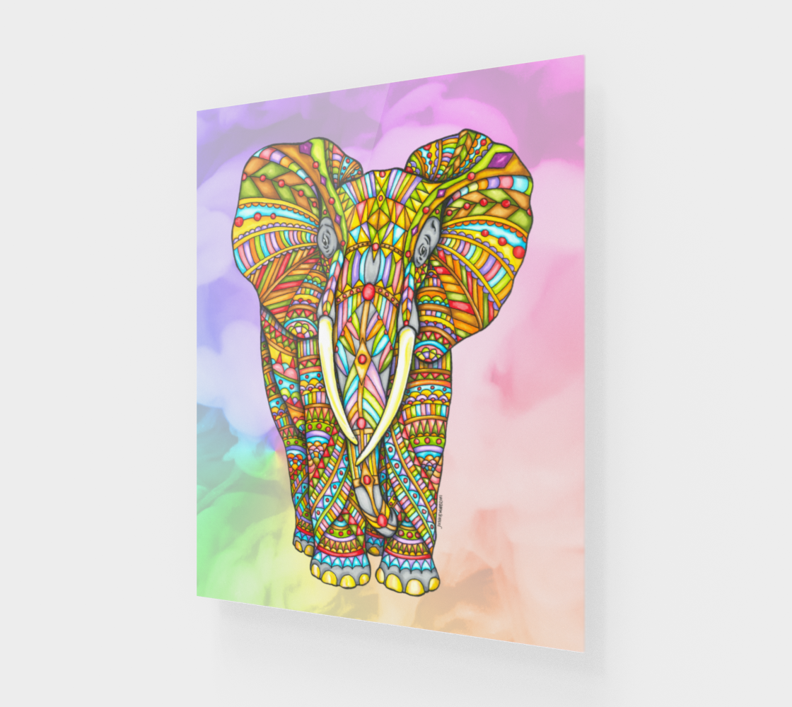 Majestic Elephant 16" by 20" Acrylic Print