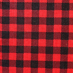 Red and Black Gingham Scrunchie