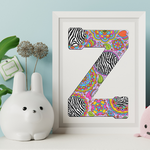 Letter Z Printable Art