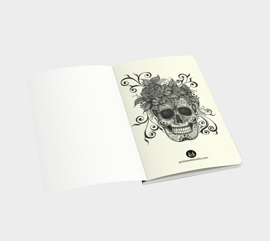 Floral Skull Notebook Small