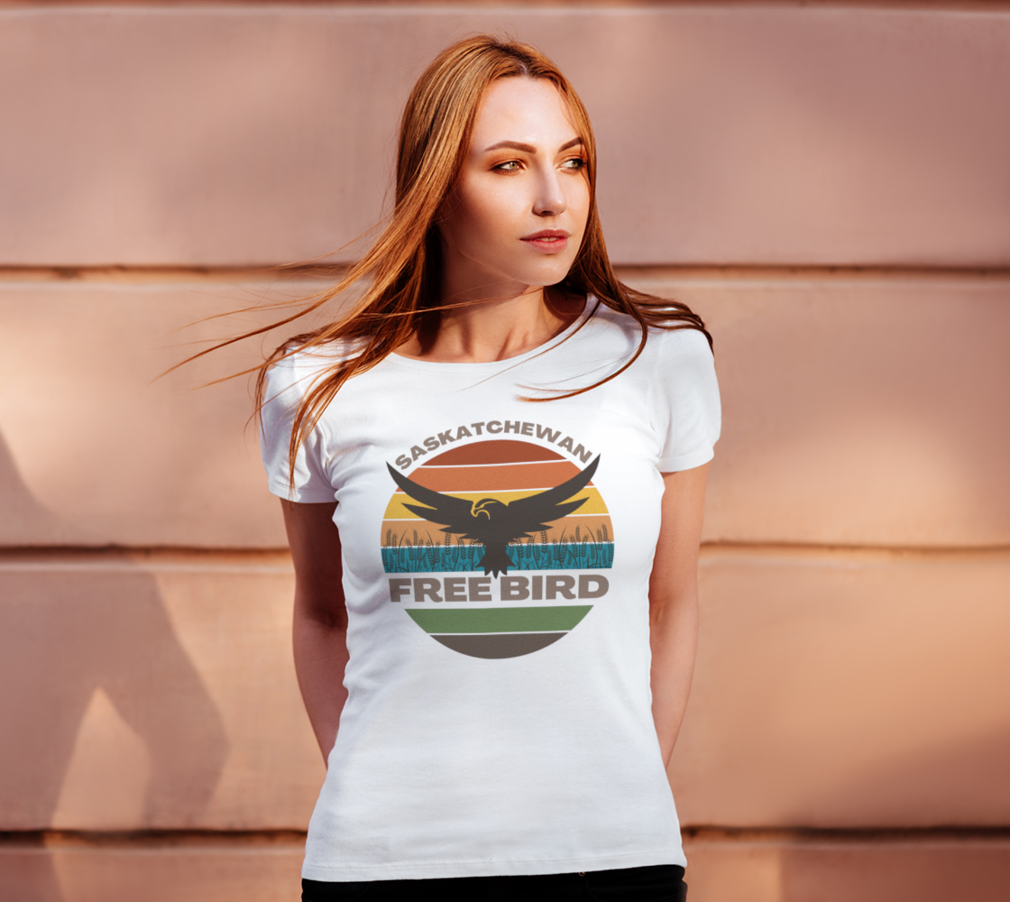 Saskatchewan Free Bird Women's Fitted T-Shirt
