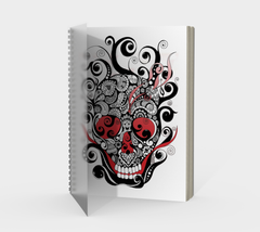 Smoldering Skull Spiral Notebook
