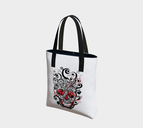 Smoldering Skull Tote