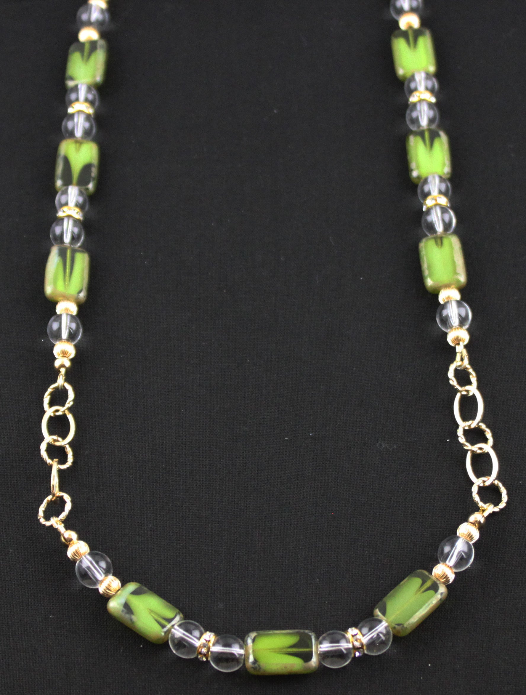 Green with Envy Gold Filled Necklace