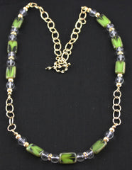 Green with Envy Gold Filled Necklace