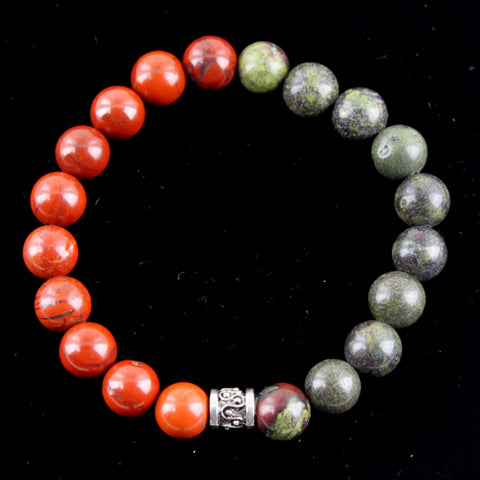 Dual Jasper Stretch Bracelet